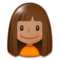 Girl - Medium emoji on Samsung